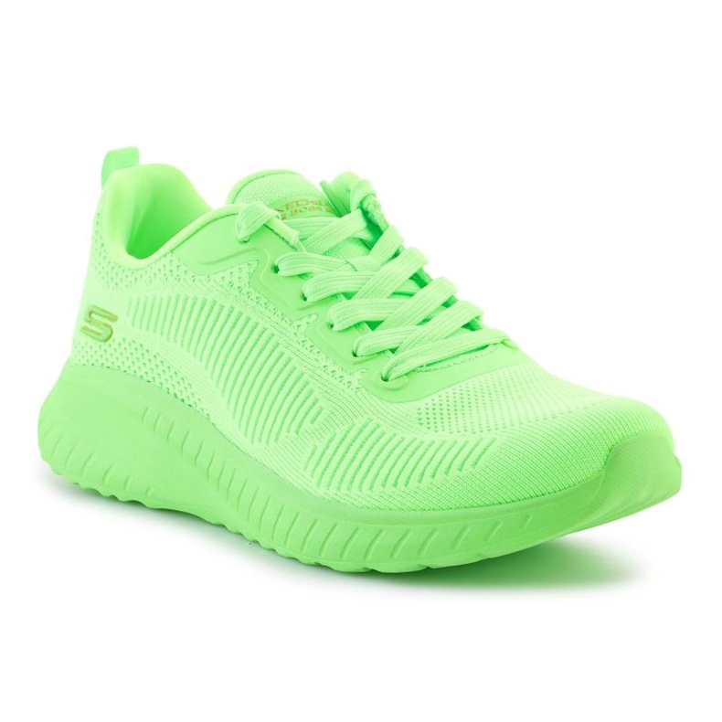 Skechers Bobs Squad Chaos-Cool Rythms 117216-Lime shoes green 1