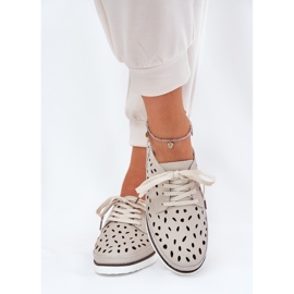 S.Barski Women's leather shoes S. Barski LR51-610 beige 4
