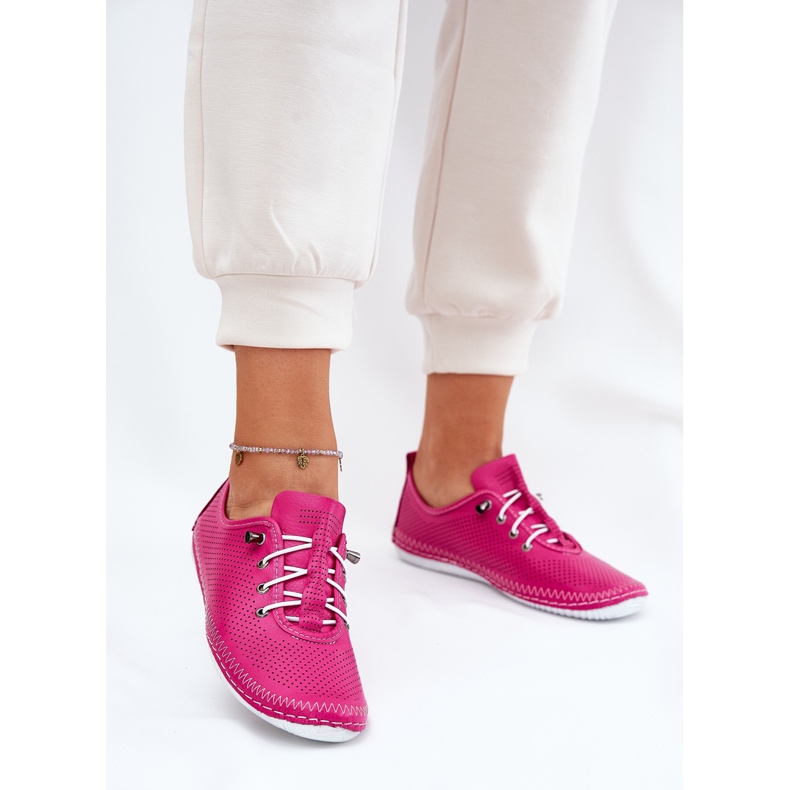 Women's shoes made of natural leather artiker 54c0830 pink 2 Women's shoes made of natural leather artiker 54c0830 pink 2