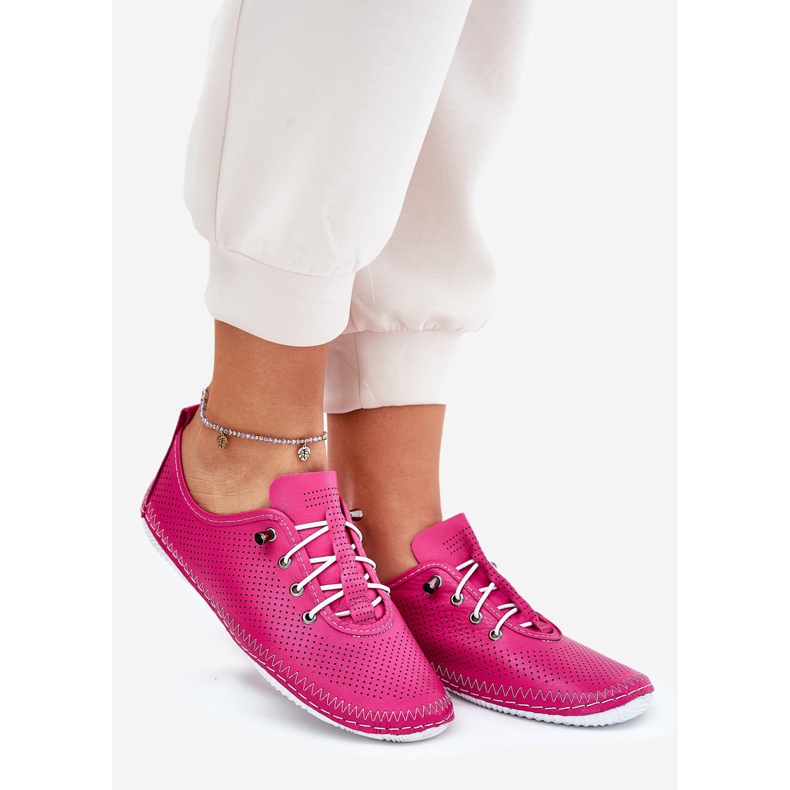 Women's shoes made of natural leather artiker 54c0830 pink 1 Women's shoes made of natural leather artiker 54c0830 pink 1