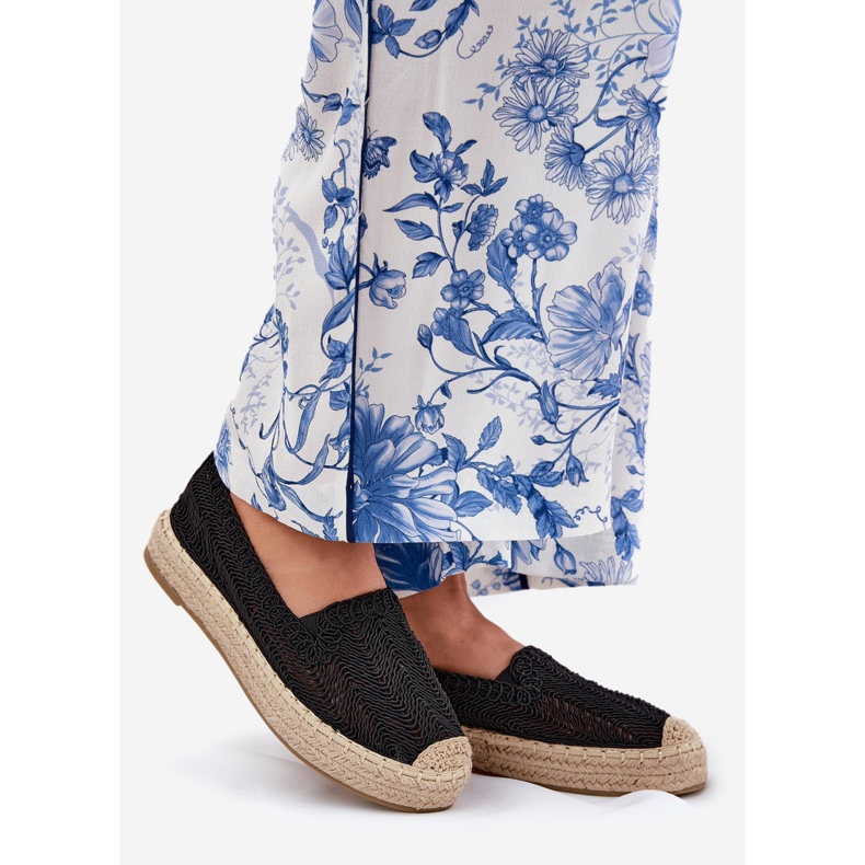 Women's espadrilles on the Vinceza 17392 black platform 1