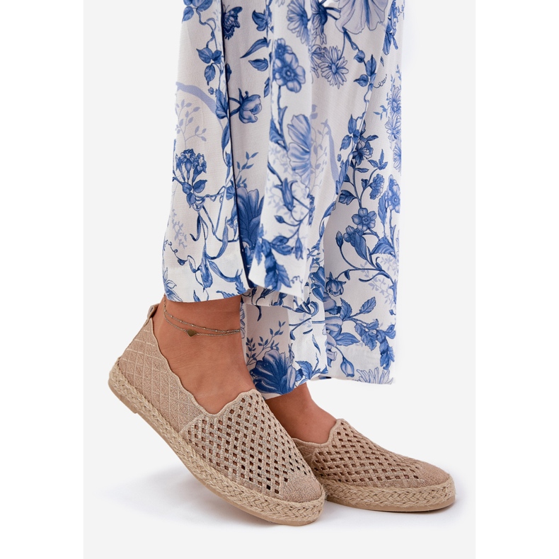 Women's espadrilles with Vinceza 13625 beige braid 1