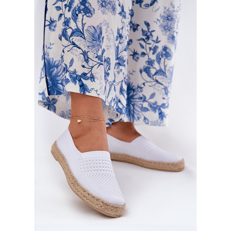 Women's espadrilles with Vinceza braid 13624 white 2