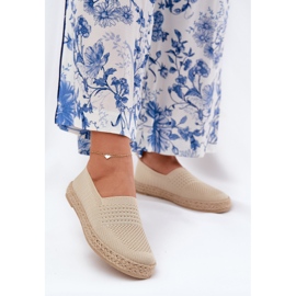 Women's espadrilles with Vinceza 13624 beige braid 2