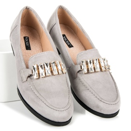 Vices Suede shoes with an ornament grey 1