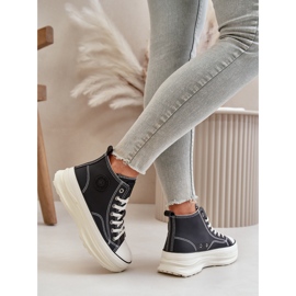 Women's sneakers on the platform Big Star OO274063 black platform 2 Women's sneakers on the platform Big Star OO274063 black platform 2