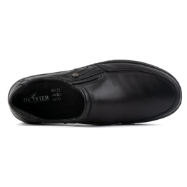 Olivier Men's leather shoes 790MP black 5