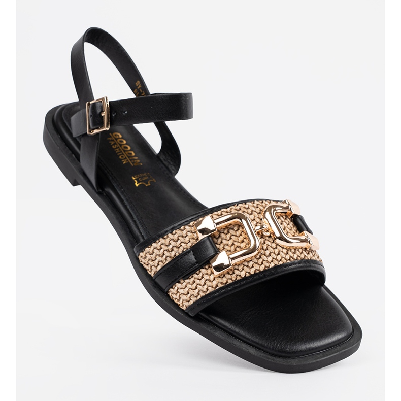 Goodin Black sandals with a leather insole 1 Goodin Black sandals with a leather insole 1