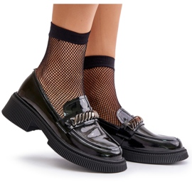 S.Barski Women's varnished LoAffoles loafers with decoration LZ42-030 black 5 S.Barski Women's varnished LoAffoles loafers with decoration LZ42-030 black 5