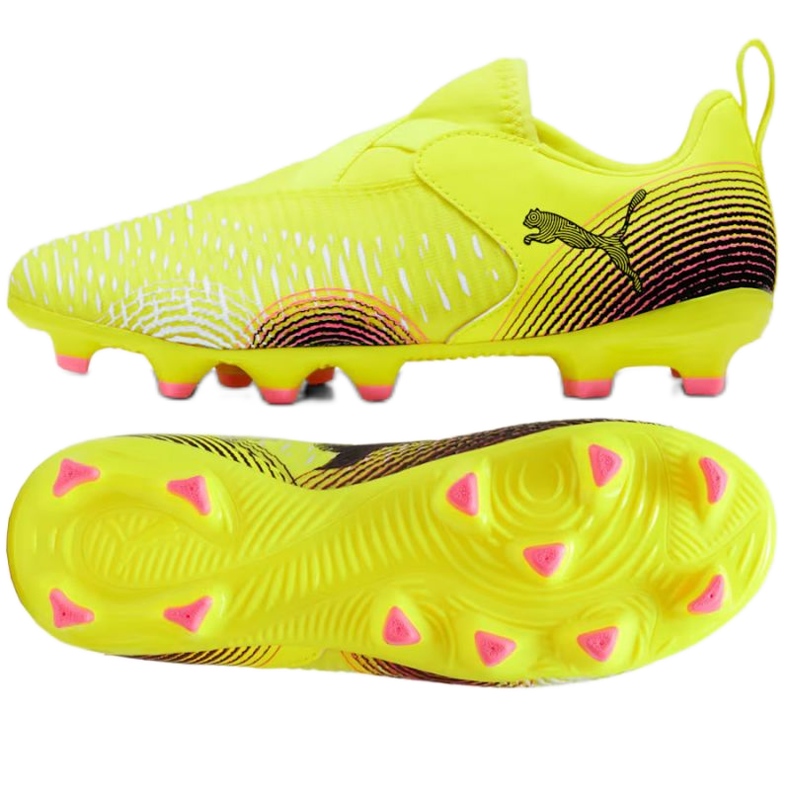 Puma Future 8 Match Ll Fg/AG JR 108285-03 football shoes yellow 1