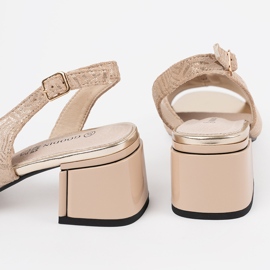 Goodin Beige heels sandals 1 Goodin Beige heels sandals 1