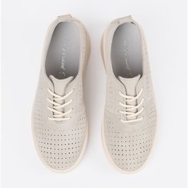 Sergio Leone openwork leather shoes beige 1 Sergio Leone openwork leather shoes beige 1