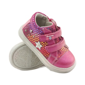 American Club Comfortable sports shoes with the star American 703925 pink 3