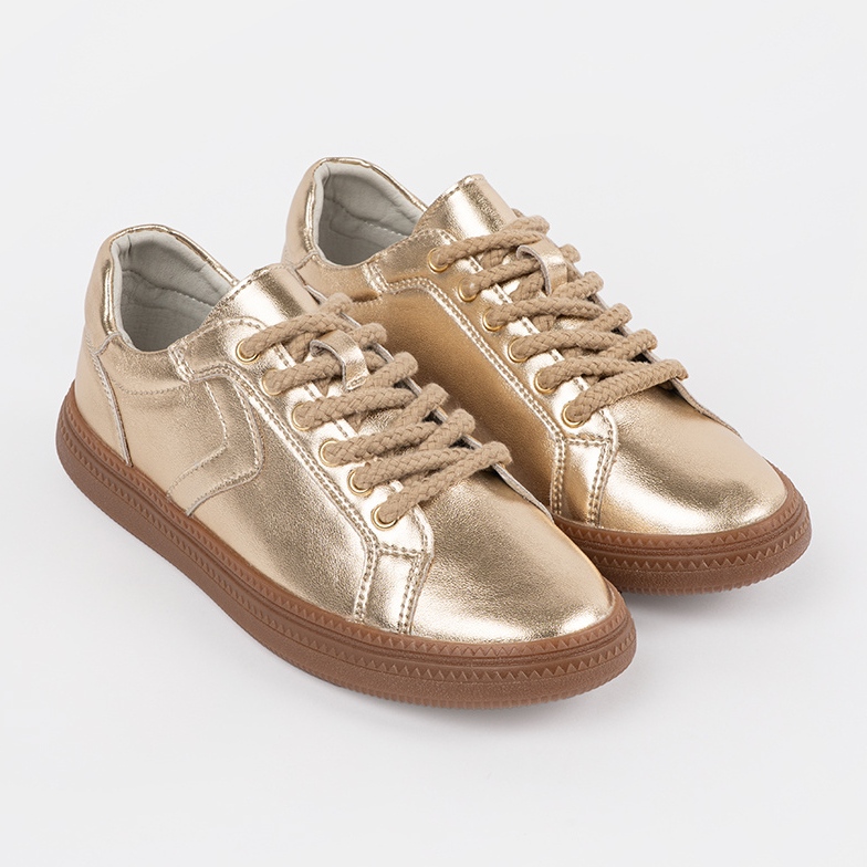 Golden Sneakers Women's Leather Sergio Leone 1