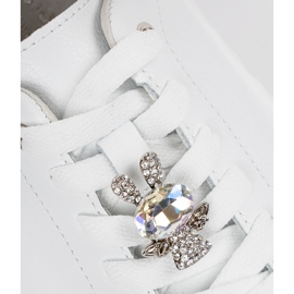 White sneakers with leather pins Sergio Leone 1 White sneakers with leather pins Sergio Leone 1