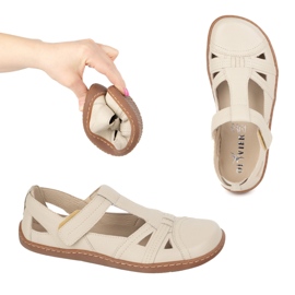 Women's Barefoot Shoes Ultralekkie Olivier 1285 semi -labels for beige 8
