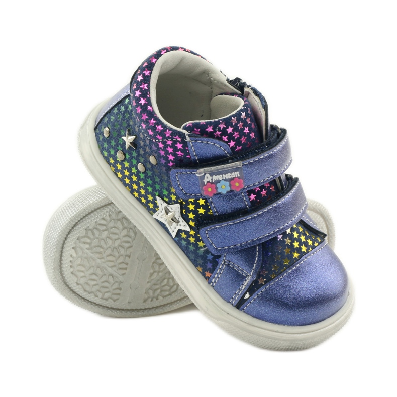 American Club Comfortable sports shoes with the star American 703925 navy blue 3