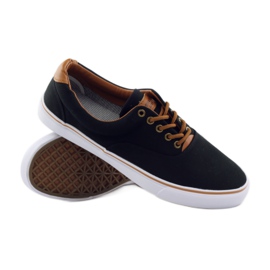 American Club Black sneakers tied 18-65 brown 3