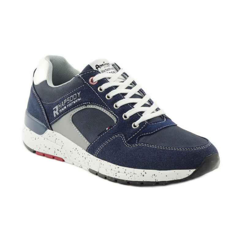 American Club Men's sports shoes American 703039 sneakers navy blue 1