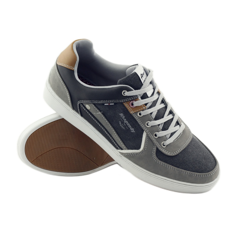 American Club Gray American 703021 gray sports shoes for men brown grey 3 American Club Gray American 703021 gray sports shoes for men brown grey 3
