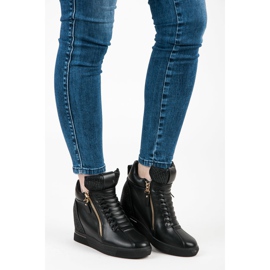 Black sneakers with a zipper 1