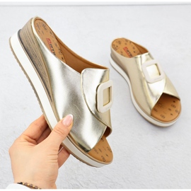 Leather wedges Matelic Golden Artiker 56C2146 1 Leather wedges Matelic Golden Artiker 56C2146 1