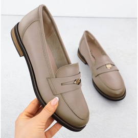 Cambell Leather shoes, women's beige camell 00664 1 Cambell Leather shoes, women's beige camell 00664 1