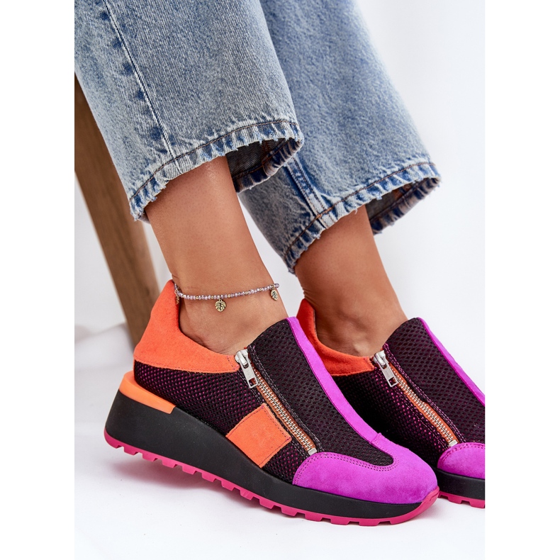 Maciejka leather sneakers 06853-15 black 2