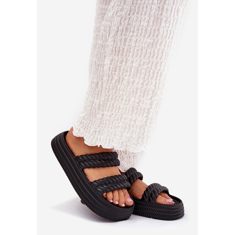 S.Barski Light foam flip flops on the platform S. Barski ZK51-001 black 1 S.Barski Light foam flip flops on the platform S. Barski ZK51-001 black 1