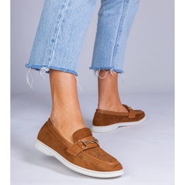 Brown loafers from Ekozamsz with zircons 1 Brown loafers from Ekozamsz with zircons 1