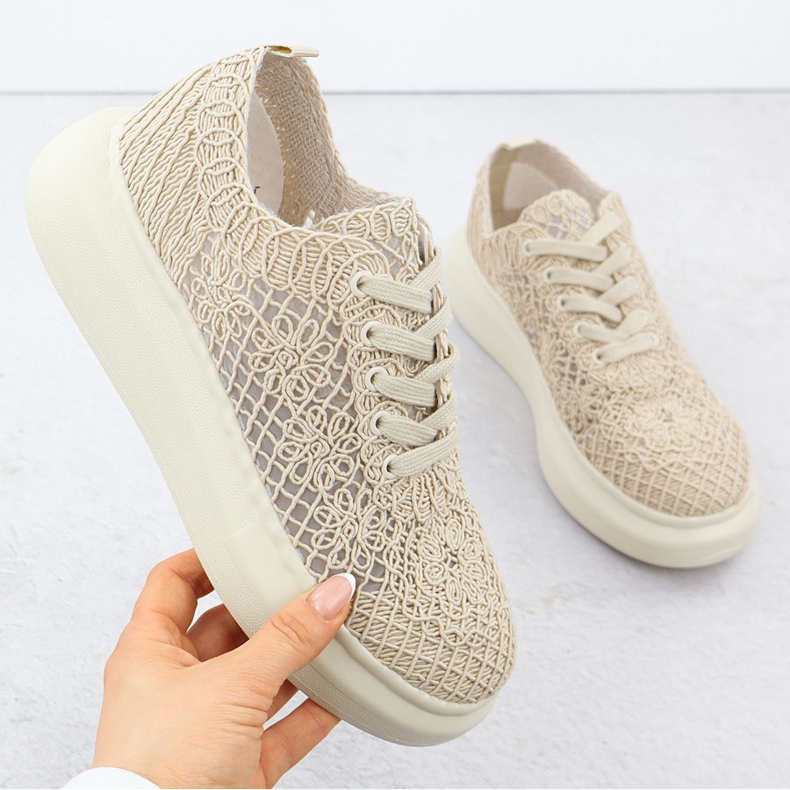 Women's shoes on the platform beige Vinceza 17371 1 Women's shoes on the platform beige Vinceza 17371 1