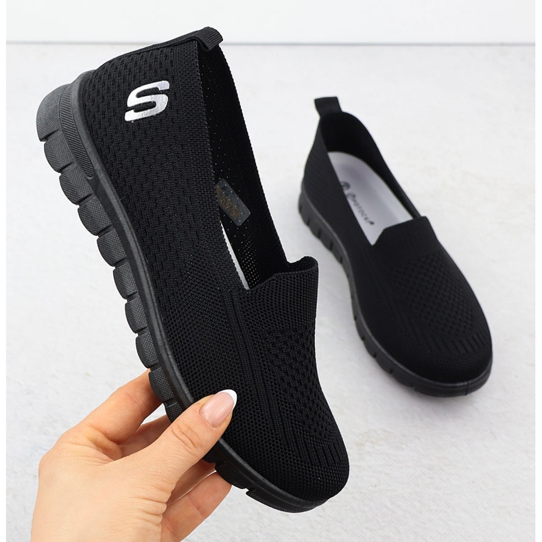 Women's sports shoes slipped black potocki 16327 1