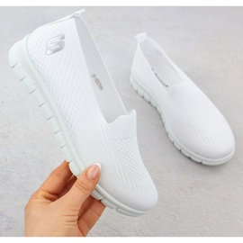 Women's sports shoes slipped white Potocki 16327 1