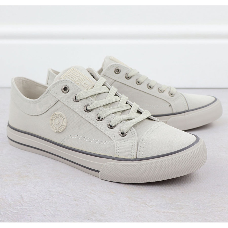 Men's textile sneakers gray big star rr174341 grey 1