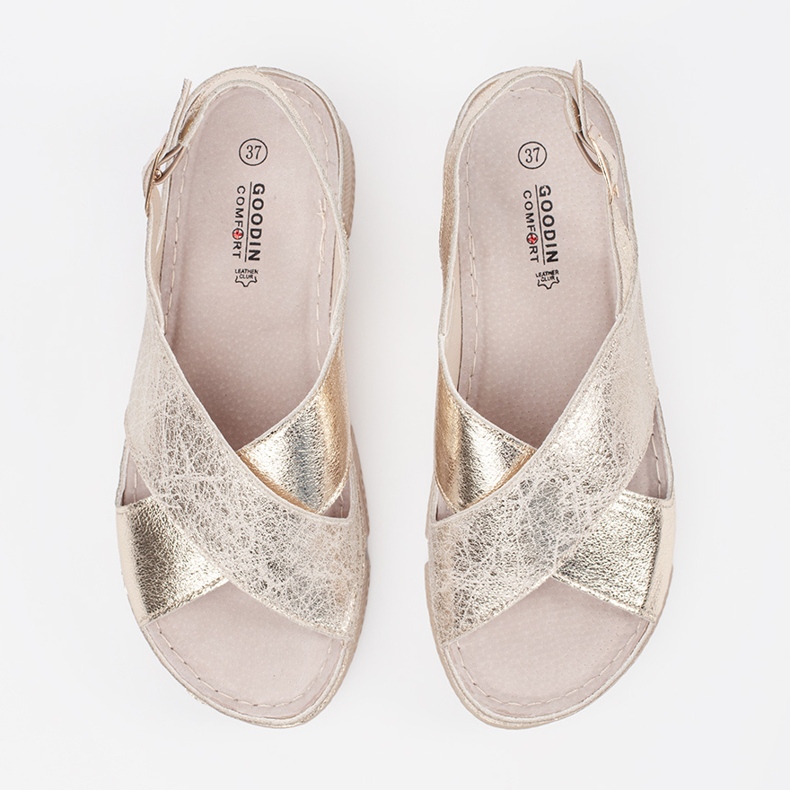 Goodin Golden flat sandals 1 Goodin Golden flat sandals 1