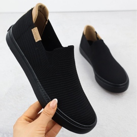 Textile sneakers Slip on Black Big Star RR274716 1