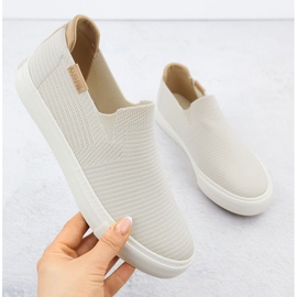 Textile sneakers Slip on Beige Big Star RR274721 1