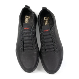 Polbut Men's casual leather shoes 2121/2 black 5