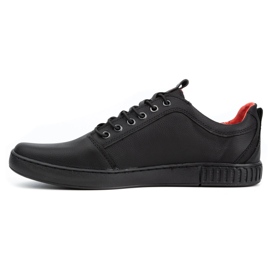 Polbut Men's casual leather shoes 2121/2 black 2