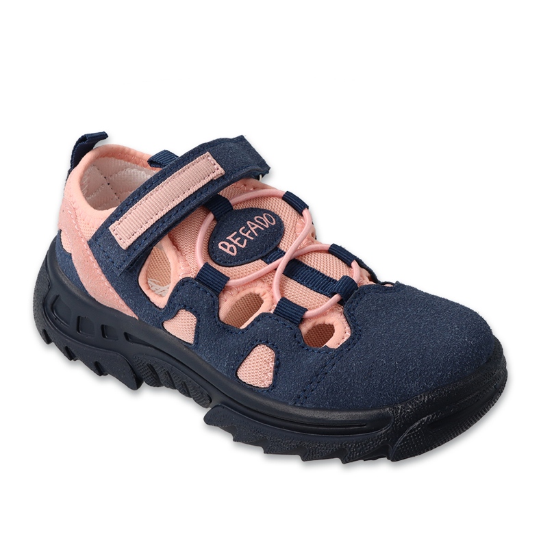 Befado children's sports trek 415Y008 pink/navy blue 1