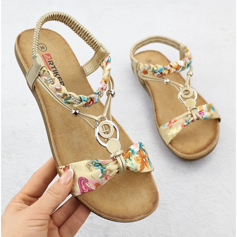 Women's comfortable sandals slip -up golden artiker 56c1316 1 Women's comfortable sandals slip -up golden artiker 56c1316 1