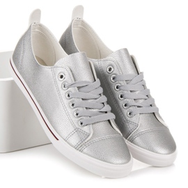 Seastar Silver tied sneakers grey 1 Seastar Silver tied sneakers grey 1