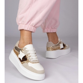 Leopard sneakers with glitter multicolored 2