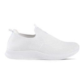 White women's slip-on sports shoes 1