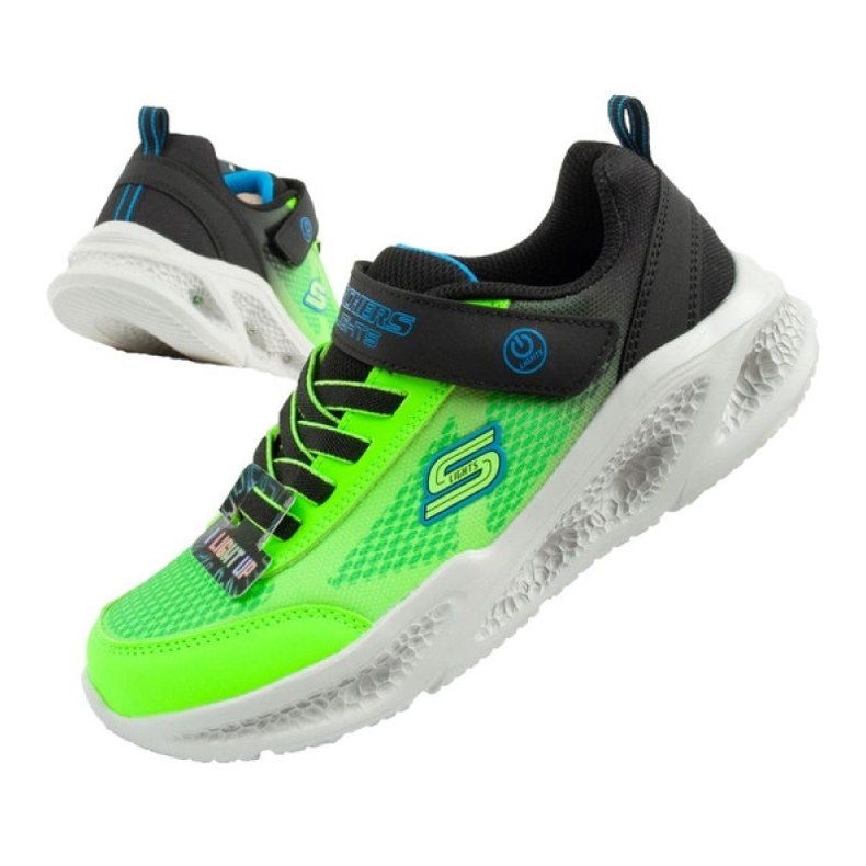 SKECHERS S LIGHTS-METEREOR 401495L/BBLM shoes green 1 SKECHERS S LIGHTS-METEREOR 401495L/BBLM shoes green 1