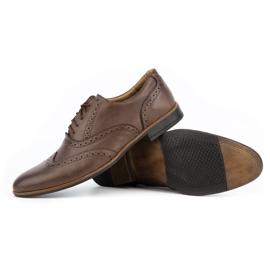 Olivier Formal shoes leather brogs 306gt brown mocha 1