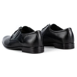 Olivier Men's elegant leather shoes 302T3 black 5
