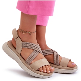 Evento Light women's comfortable beige sandals 5