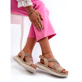 Evento Light women's comfortable beige sandals 4