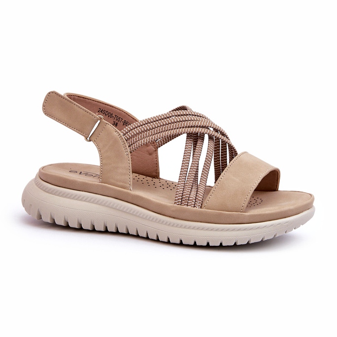 Evento Light women's comfortable beige sandals 1